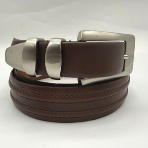 Allen Edmonds Mens Brown Italian Calfskin Leather Belt 40/100 USA Made 36007